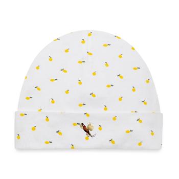 Fasan Shirt Geschenk Vogel Natur Tier Nektar - Baby Premium Organic Mütze - Weiß/Zitronengelb - Vorne