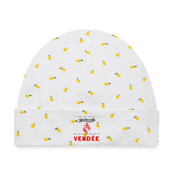 Vendée - Therapie - Baby Premium Organic Mütze - Weiß/Zitronengelb - Vorne