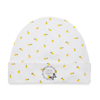 Psalm 139 - Baby Premium Organic Mütze - Weiß/Zitronengelb - Vorne