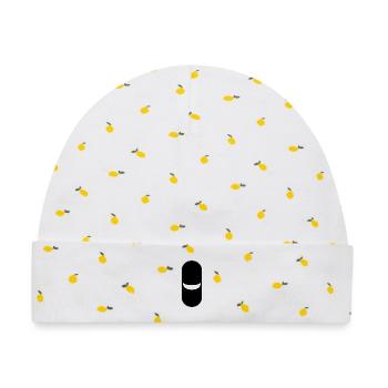 Pill - Icon - Baby Premium Organic Mütze - Weiß/Zitronengelb - Vorne