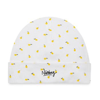 Nürnberg - Handschrift - Baby Premium Organic Mütze - Weiß/Zitronengelb - Vorne