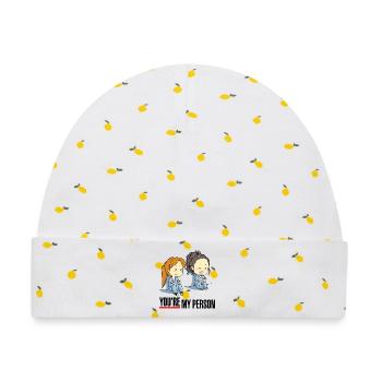 You're My Person - Baby Premium Organic Mütze - Weiß/Zitronengelb - Vorne