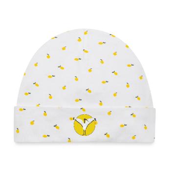 Mülleimer Hühnervogel - Baby Premium Organic Mütze - Weiß/Zitronengelb - Vorne