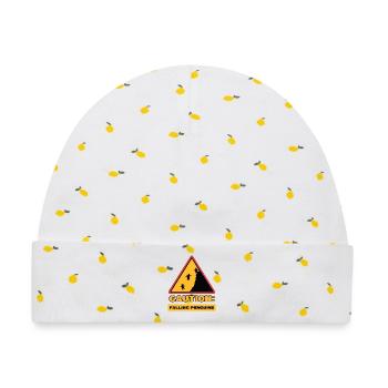 Pinguin Statement Vögel Tier Südpol - Baby Premium Organic Mütze - Weiß/Zitronengelb - Vorne