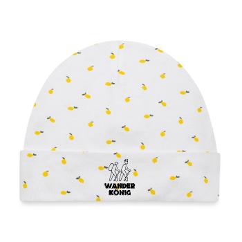 Klettersteig Wandern Wanderer Wanderwege Statement - Baby Premium Organic Mütze - Weiß/Zitronengelb - Vorne