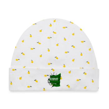 Bandera de Arabia Saudita - Saudi-Arabien - Flagge - Baby Premium Organic Mütze - Weiß/Zitronengelb - Vorne