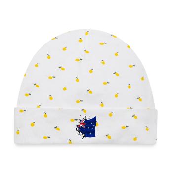Flagge von Australien - Australien - Flagge gebrochen - Baby Premium Organic Mütze - Weiß/Zitronengelb - Vorne