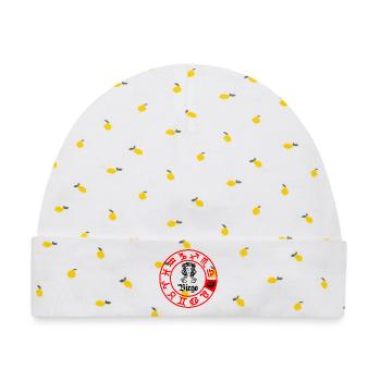 Zwölf Sternzeichen Jungfrau Jungfrau - Baby Premium Organic Mütze - Weiß/Zitronengelb - Vorne