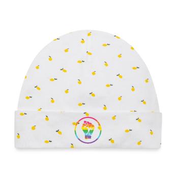 LGBTQ-Pride-Monat - Pride! - Baby Premium Organic Mütze - Weiß/Zitronengelb - Vorne