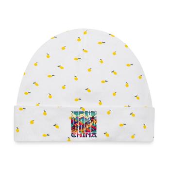Die Chinesische Mauer - Baby Premium Organic Mütze - Weiß/Zitronengelb - Vorne