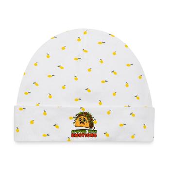 Tacos voller Emotionen - Baby Premium Organic Mütze - Weiß/Zitronengelb - Vorne