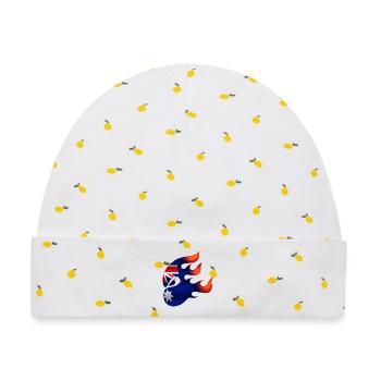 Flagge von Australien - Australien - Ninja - Baby Premium Organic Mütze - Weiß/Zitronengelb - Vorne