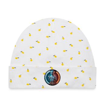 Woke alien - Baby Premium Organic Mütze - Weiß/Zitronengelb - Vorne