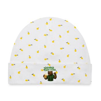 Die Narren aus der Stadt - Baby Premium Organic Mütze - Weiß/Zitronengelb - Vorne