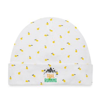Trailrunning - Baby Premium Organic Mütze - Weiß/Zitronengelb - Vorne