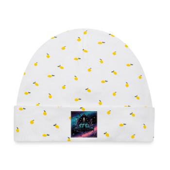 Celestial Concert Bühnenbild - Baby Premium Organic Mütze - Weiß/Zitronengelb - Vorne