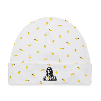 Anonymer Hacker mit Bitcoin-Logo - Baby Premium Organic Mütze - Weiß/Zitronengelb - Vorne