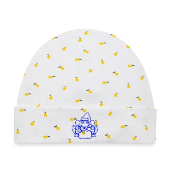 Frosch Weihnachtsmann Weihnachten Mütze Geschenk - Baby Premium Organic Mütze - Weiß/Zitronengelb - Vorne