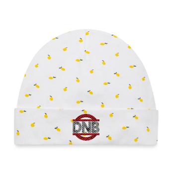 DNB biegt Grunge nicht - Baby Premium Organic Mütze - Weiß/Zitronengelb - Vorne
