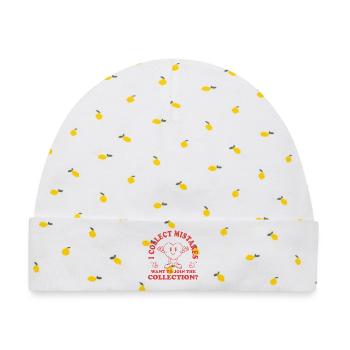 Ich sammle Fehler – Willst du mitmachen? - Baby Premium Organic Mütze - Weiß/Zitronengelb - Vorne