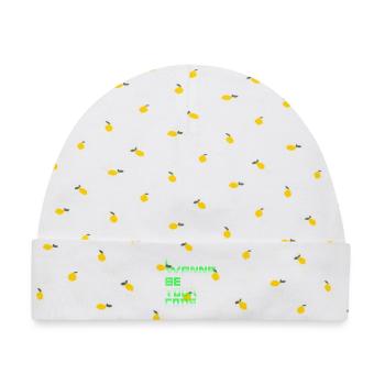 ICH WILL DEIN CODE SEIN - Binärer Geek-Humor - Baby Premium Organic Mütze - Weiß/Zitronengelb - Vorne