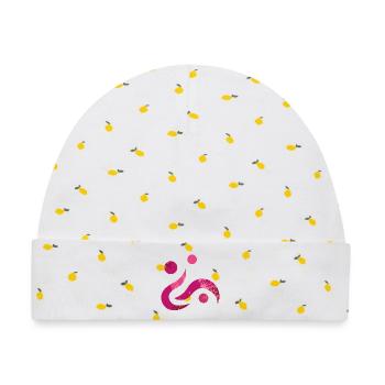 yoga-design_38 - Baby Premium Organic Mütze - Weiß/Zitronengelb - Vorne