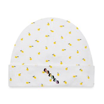 Inklusion Vielfalt Pinguine - Baby Premium Organic Mütze - Weiß/Zitronengelb - Vorne