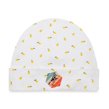 Pickleball Coach Geschenk für Pickleballspiel Fans - Baby Premium Organic Mütze - Weiß/Zitronengelb - Vorne