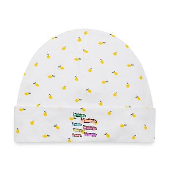 Autos - Baby Premium Organic Mütze - Weiß/Zitronengelb - Vorne