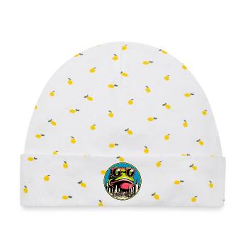 Frosch Apokalypse - Baby Premium Organic Mütze - Weiß/Zitronengelb - Vorne
