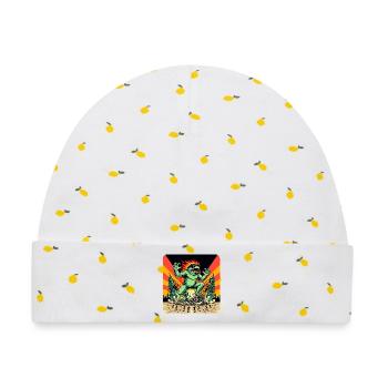 Frosch Apokalypse - Baby Premium Organic Mütze - Weiß/Zitronengelb - Vorne