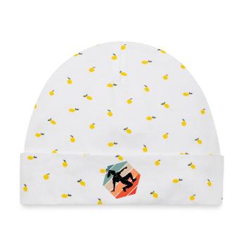 Geschenkidee für die Breakdancerin mit Streetdance - Baby Premium Organic Mütze - Weiß/Zitronengelb - Vorne