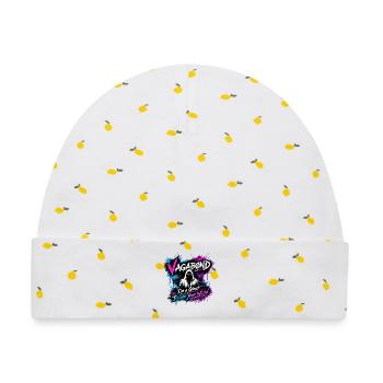 Vagabond Ghost Graffiti - Baby Premium Organic Mütze - Weiß/Zitronengelb - Vorne