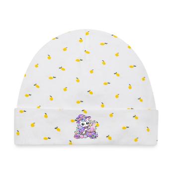 Feen-Regenbogenmagier-Einhorn - Baby Premium Organic Mütze - Weiß/Zitronengelb - Vorne