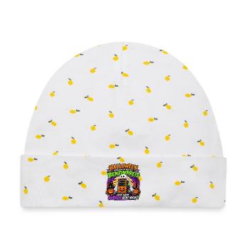 Halloween Benzinpreis Spuk - Baby Premium Organic Mütze - Weiß/Zitronengelb - Vorne