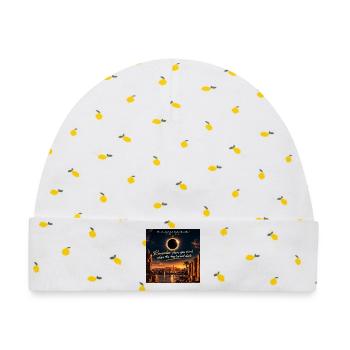Solar Eclipse Luxor 2027 - Baby Premium Organic Mütze - Weiß/Zitronengelb - Vorne