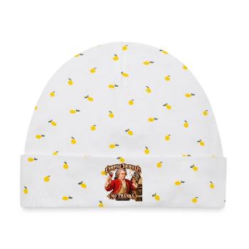 Lustiges Mozart-Geschenk – Sammeln Sie sich? Nein danke! - Baby Premium Organic Mütze - Weiß/Zitronengelb - Vorne