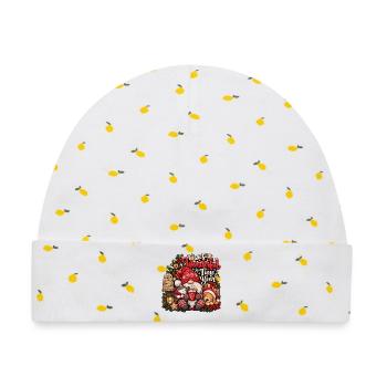 It’s the Most Wonderful Time of the Year - Baby Premium Organic Mütze - Weiß/Zitronengelb - Vorne