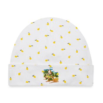 Bunter Vogel - Baby Premium Organic Mütze - Weiß/Zitronengelb - Vorne
