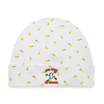 Nur Noch Ein Versuch Frosch - Bouldern - Baby Premium Organic Mütze - Weiß/Zitronengelb - Vorne