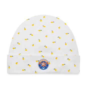 Vintage Paramedic EMT Star Of Life Ambulanzdeckel - Baby Premium Organic Mütze - Weiß/Zitronengelb - Vorne