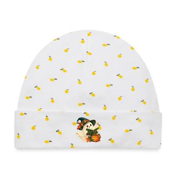 Ghost Reader Halloween verzaubert - Baby Premium Organic Mütze - Weiß/Zitronengelb - Vorne