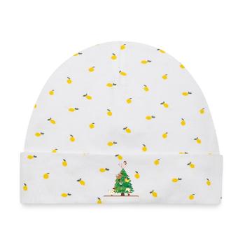 Weihnachten Hühnerstall Hühner - Baby Premium Organic Mütze - Weiß/Zitronengelb - Vorne