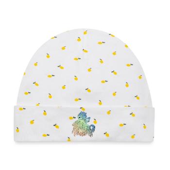 Mystischer Drache - Baby Premium Organic Mütze - Weiß/Zitronengelb - Vorne