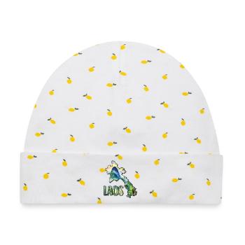Aquarell Landkarte Laos - Baby Premium Organic Mütze - Weiß/Zitronengelb - Vorne