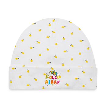 Kölle Alaaf Karneval - Baby Premium Organic Mütze - Weiß/Zitronengelb - Vorne