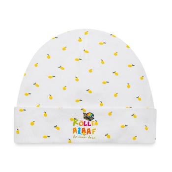 Karneval Alaaf - Baby Premium Organic Mütze - Weiß/Zitronengelb - Vorne