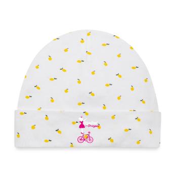 Kunstrad, Kunstradfahren, Hallenradsport - Baby Premium Organic Mütze - Weiß/Zitronengelb - Vorne
