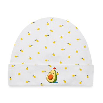 Heiliges Guacamole Avocado - Baby Premium Organic Mütze - Weiß/Zitronengelb - Vorne