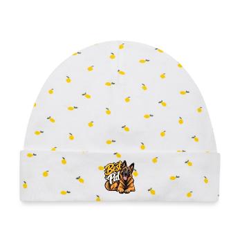 Belgischer Schäferhund - Baby Premium Organic Mütze - Weiß/Zitronengelb - Vorne